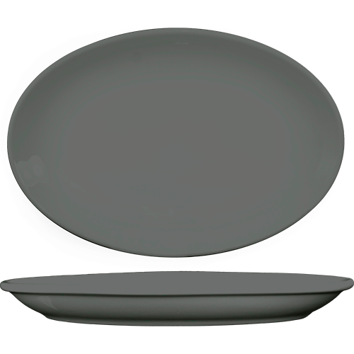 Torino™ Special Order Coupe Platter (Matte Grey)