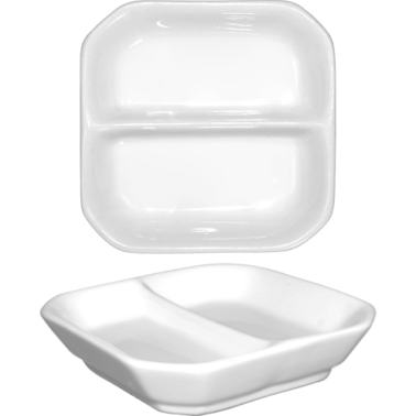 2-Compartment Sauce Dish