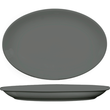 Torino™ Special Order Coupe Platter (Matte Grey)